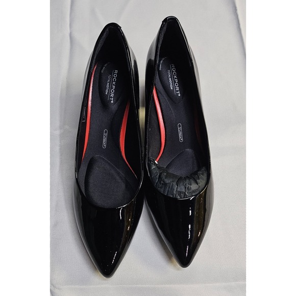 ROCKPORT Total Motion TM Salima Pump CG7773 Patent Leather Block Heels Womens 10 - Picture 3 of 14
